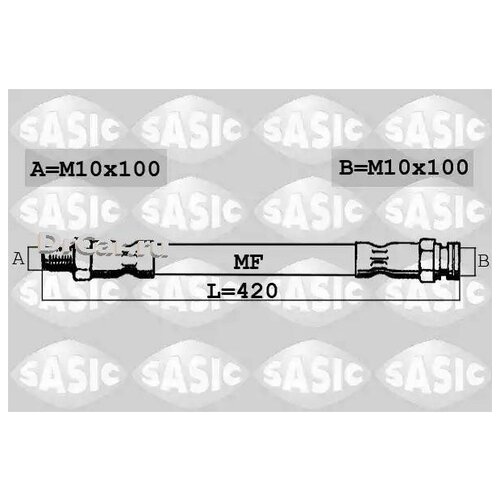 Тормозной шланг, sasic, 6606022