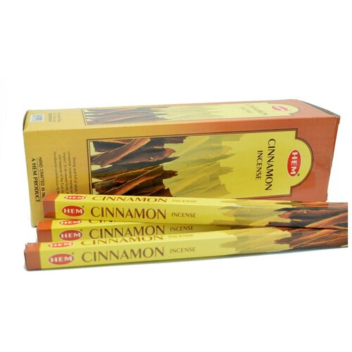 Благовония HEM Cinnamon (Корица), четырехгранник, 8 палочек