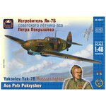 ARK Models Истребитель Як-7Б cоветского лётчика-аса Петра Покрышева, 1/48, Сборная модель - изображение