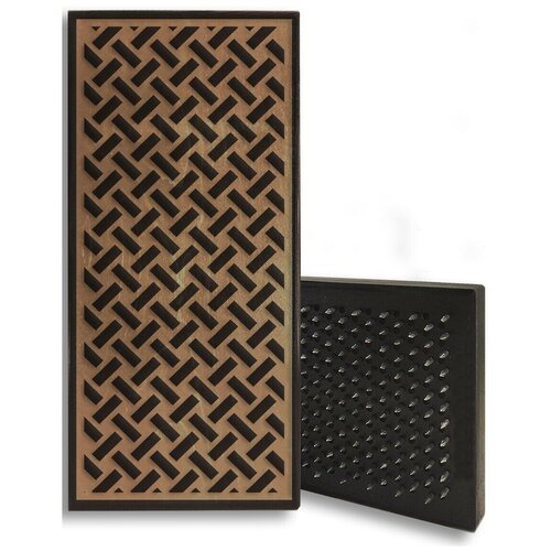 фото Доска садху для йоги с динамическими гвоздями мозаика - 12 шаг 10мм woodart