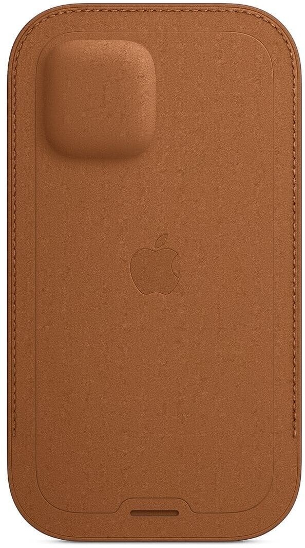 Чехол (футляр) APPLE Leather Sleeve with MagSafe, для Apple iPhone 12 Pro Max, золотисто-коричневый [mhyg3ze/a] - фото №2