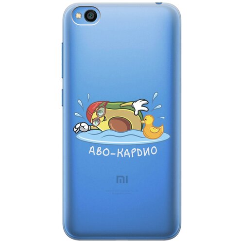 Силиконовый чехол на Xiaomi Redmi Go, Сяоми Редми Го с 3D принтом Avo-Swimming прозрачный силиконовый чехол на xiaomi redmi 10 сяоми редми 10 с 3d принтом avo swimming прозрачный