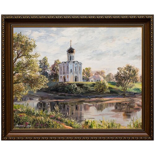 фото Картина маслом "церковь покрова на нерли" артемис русская живопись
