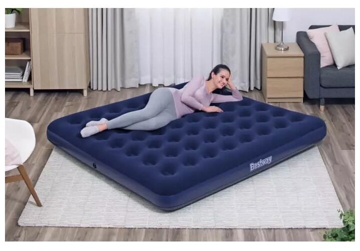 Кровать надувная Bestway , 203х183х22см - фото №4