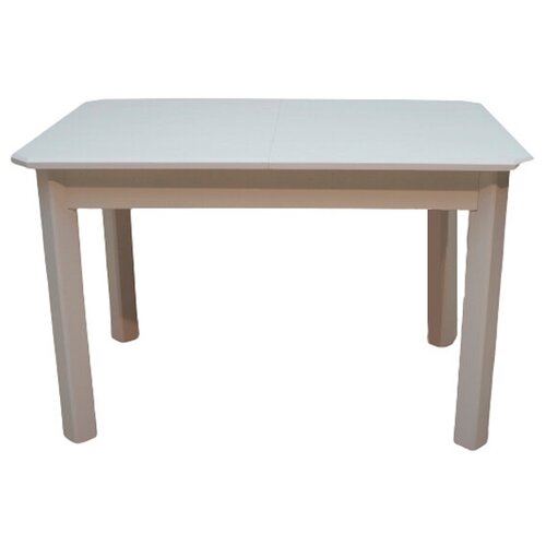 фото Evita стол обеденный раздвижной деревянный руми 1р белый ,р-р 120х80/стол для кухни/стол для гостинной/стол для столовой/массив/шпон
