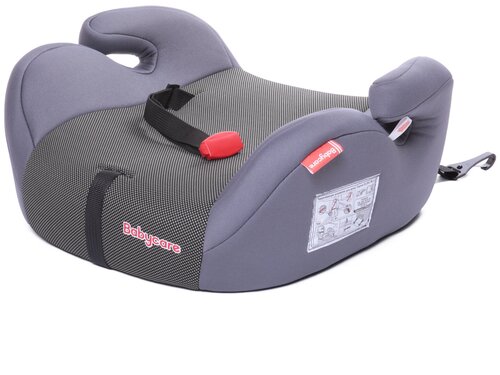 Бустер группа 2/3 (15-36 кг) Babycare Sympa Isofix, серый карбон