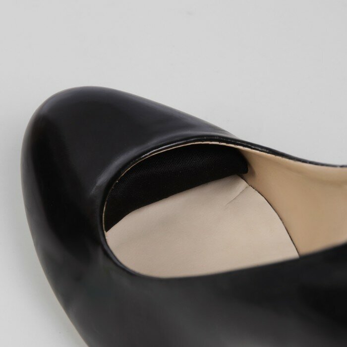 Вставки для уменьшения размера обуви, мягкие, пара, цвет чёрный - фотография № 4