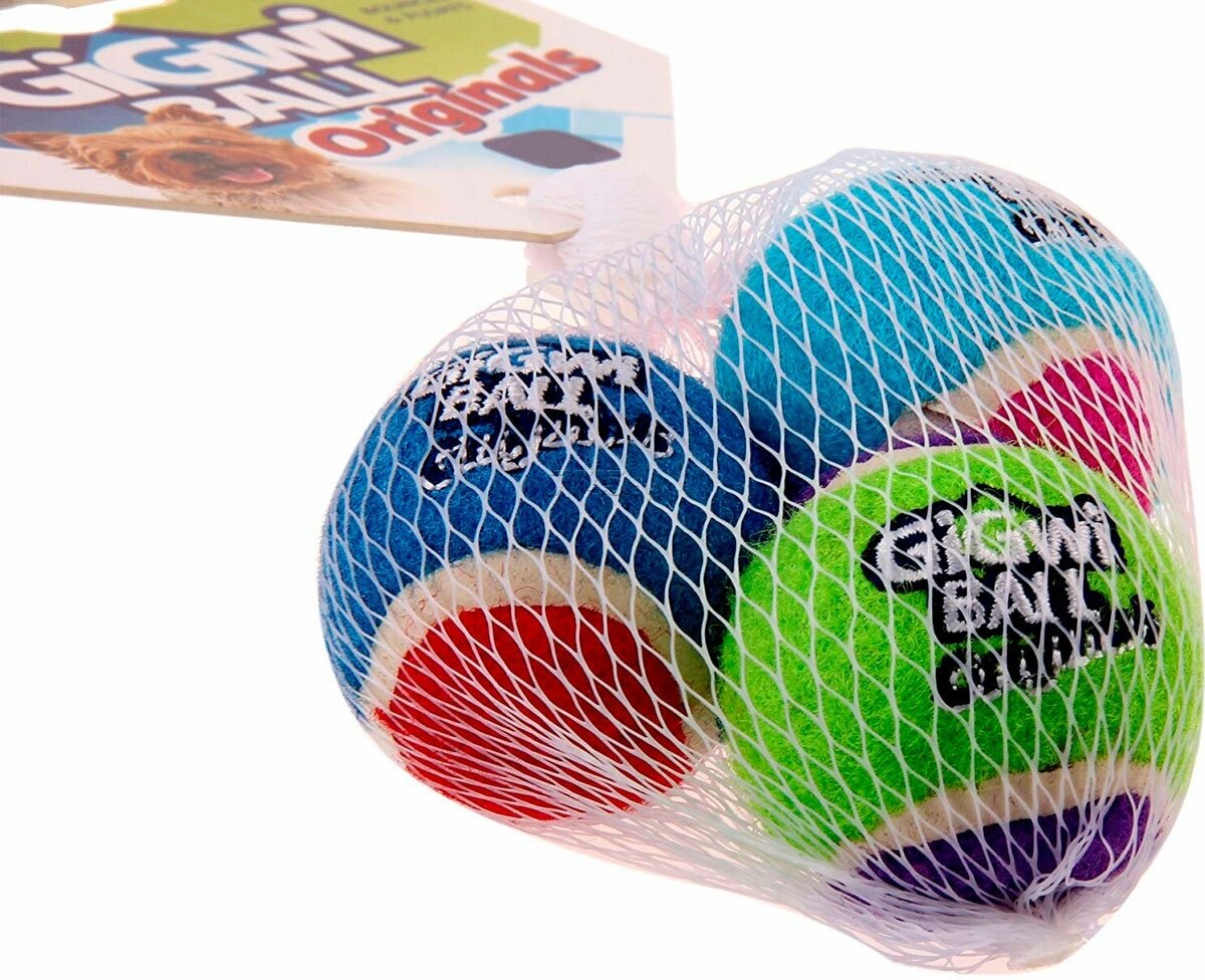 Игрушка для собак GiGwi Ball Originals три мяча с пищалкой 4,8 см (1 шт)