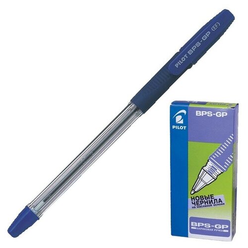 Pilot Ручка шариковая Pilot BPS-GP-EF (L), резиновый упор, 0.5мм, масляная основа, стержень синий