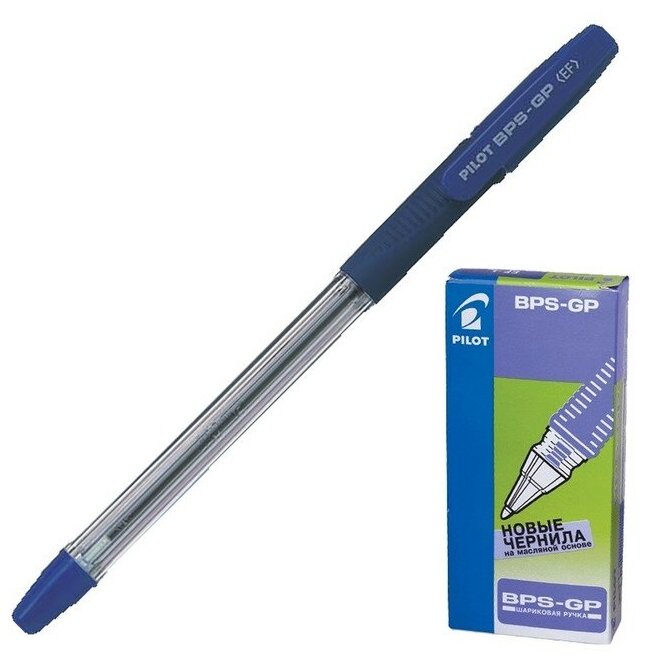 Ручка шариковая Pilot BPS-GP, рез. упор, 0.5мм, стержень синий BPS-GP-EF 1194463