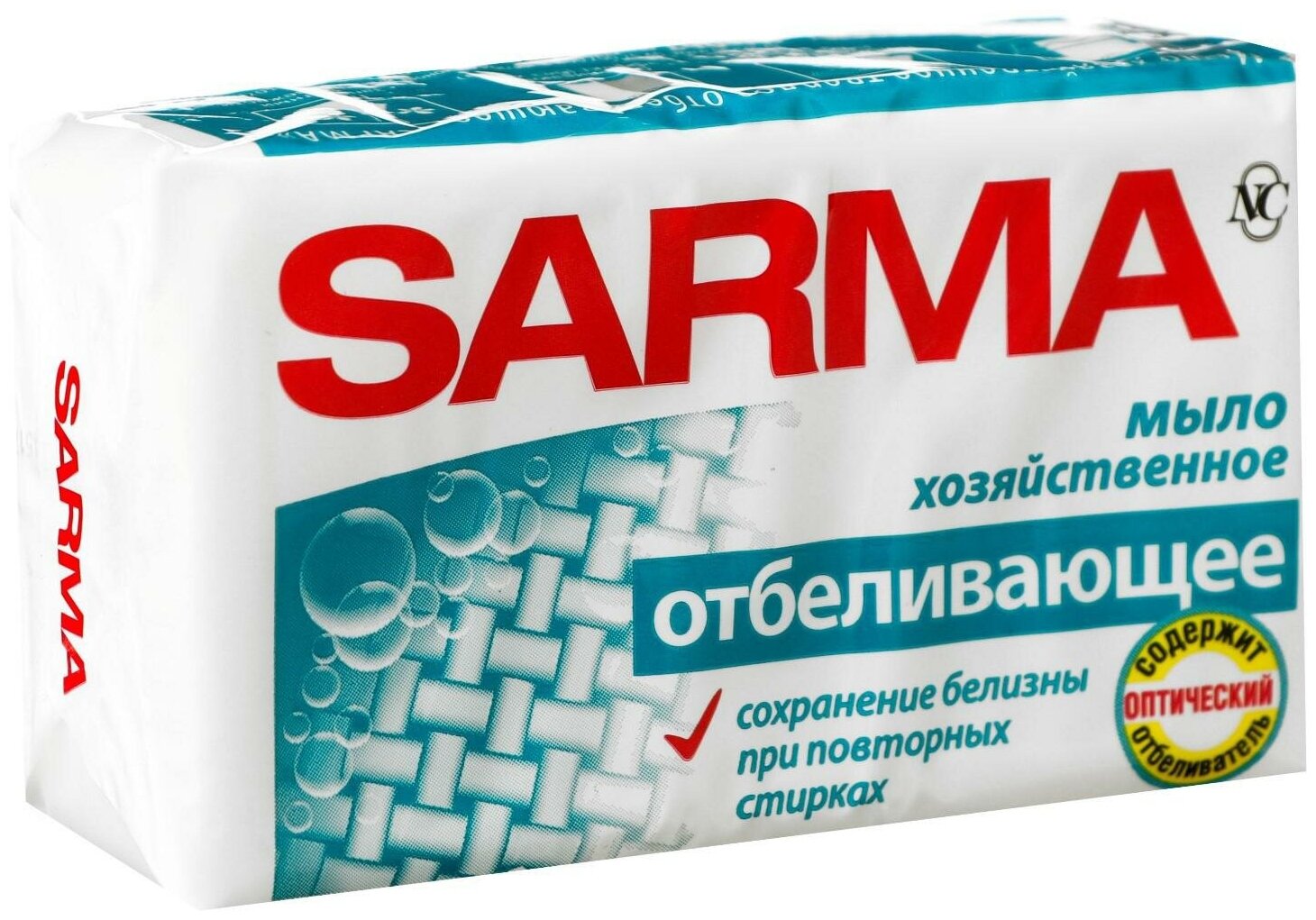 Мыло хозяйственное Sarma «Отбеливающее», 140 г 2520425