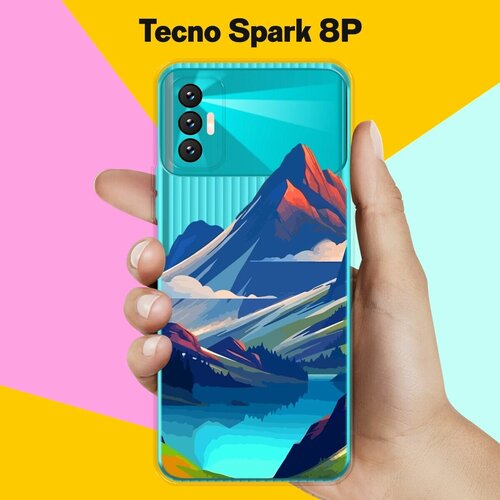 Силиконовый чехол на Tecno Spark 8P Горы 10 / для Техно Спарк 8П тонкий чехол для tecno spark 8p техно спарк 8п силиконовый чехол с защитой модуля камер прозрачный чехол