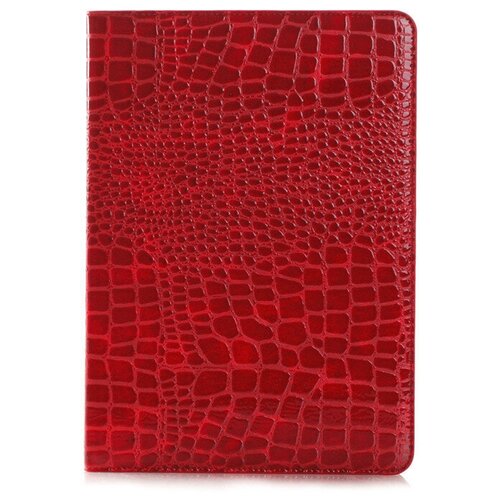 фото Чехол-футляр mypads для планшета ipad pro 12.9 (2018) a1895, a1983, a2014 из лаковой рельефной кожи под крокодила алый огненный красный