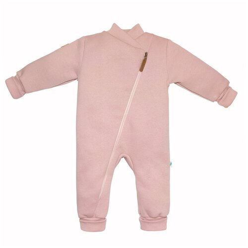 Комбинезон Toucan for Kids детский, на молнии, без карманов, открытая стопа, размер 74, розовый