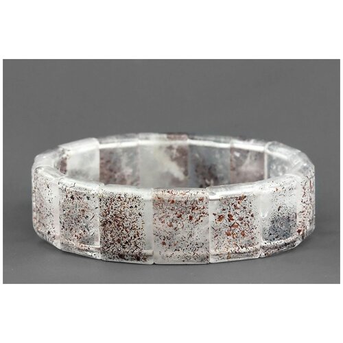 фото Браслет кварц с гётитом минера