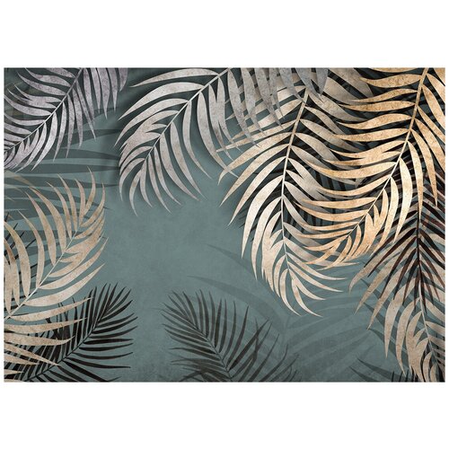 Тропики листья - Виниловые фотообои, (211х150 см) листья малахит виниловые фотообои 211х150 см