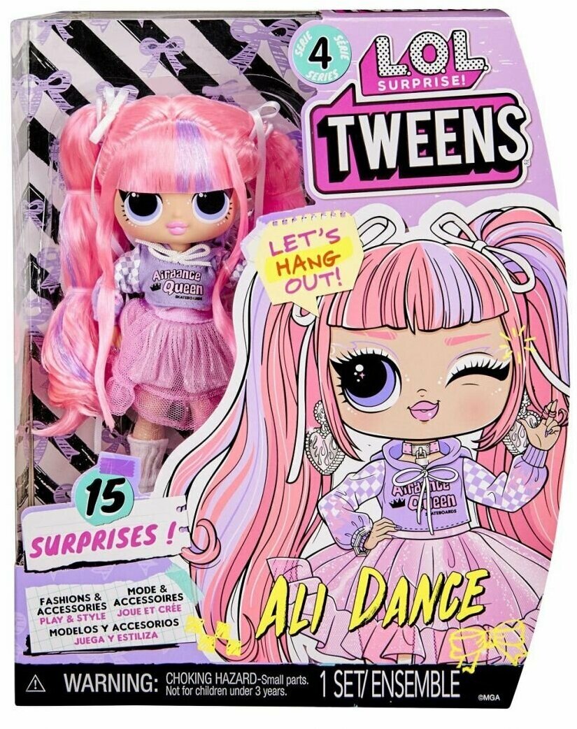 Кукла LOL SURPRISE Tweens Fashion Doll Ali Dance 4 series ЛОЛ сюрприз твинс фэшион долл 4 серия- ЭЛИ денс, 16,5 см. 588726