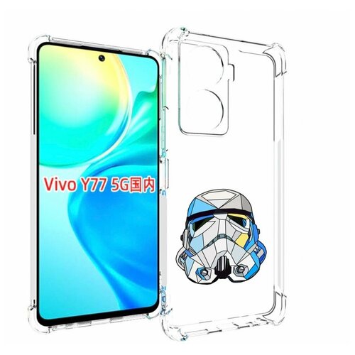 Чехол MyPads star wars дарт вейдер для Vivo Y77 5G задняя-панель-накладка-бампер