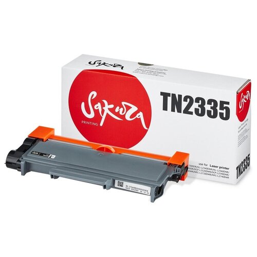 Картридж лазерный SAKURA TN2335 чер. для Brother HL-L2300DR, 1 шт.