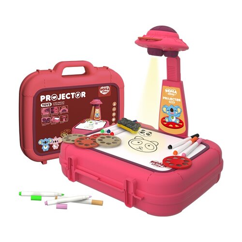 Световой Проектор для рисования KOALA DIARY 8 слайдов Розовый