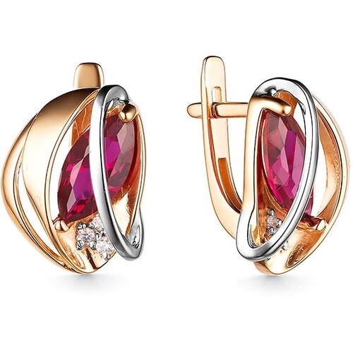 Серьги Bolshakoff, серебро, 925 проба, фианит, аметист