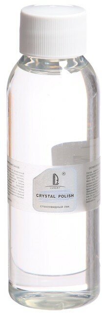 Лак стекловидный глянцевый 80 мл LUхART CrystalPolish, спиртовая основа, не липкий