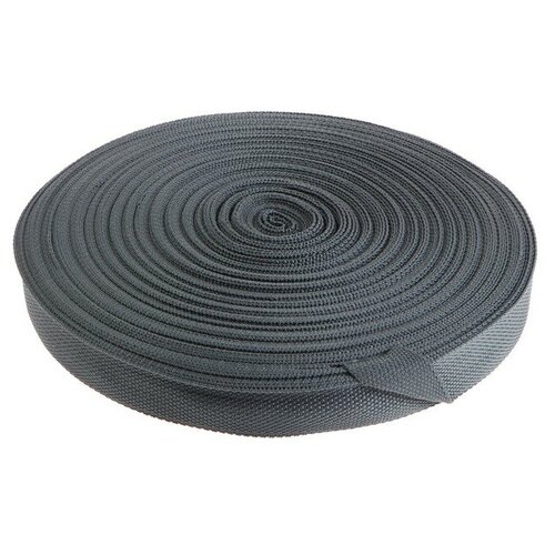 Стропа ременная 30 мм для окантовки eva ковриков катушка 50 м тёмно-серая 1199₽