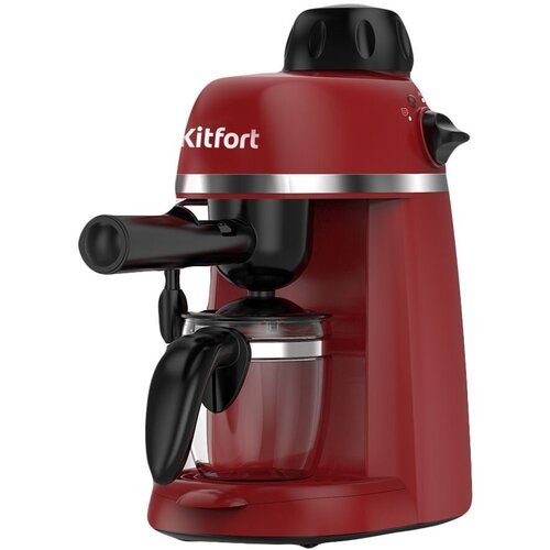 Кофеварка рожковая Kitfort КТ-760-1 800Вт красныйчерный 493500₽