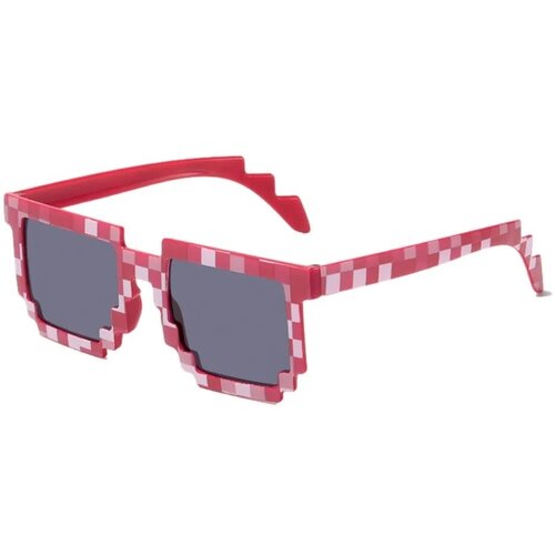 Солнцезащитные пиксельные очки Майнкрафт (красные)