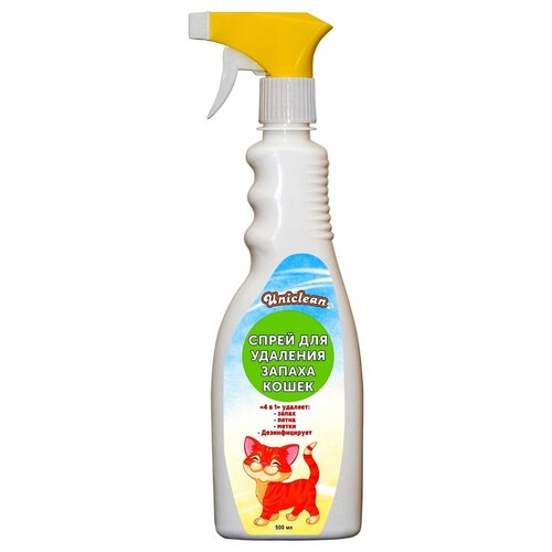 Спрей Uniclean для удаления запаха кошек 500мл 4011 средство против запаха и пятен uniclean спрей для удаления запаха собак