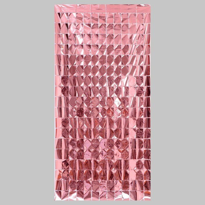 Праздничный занавес 100 × 200 см цвет розовое золото