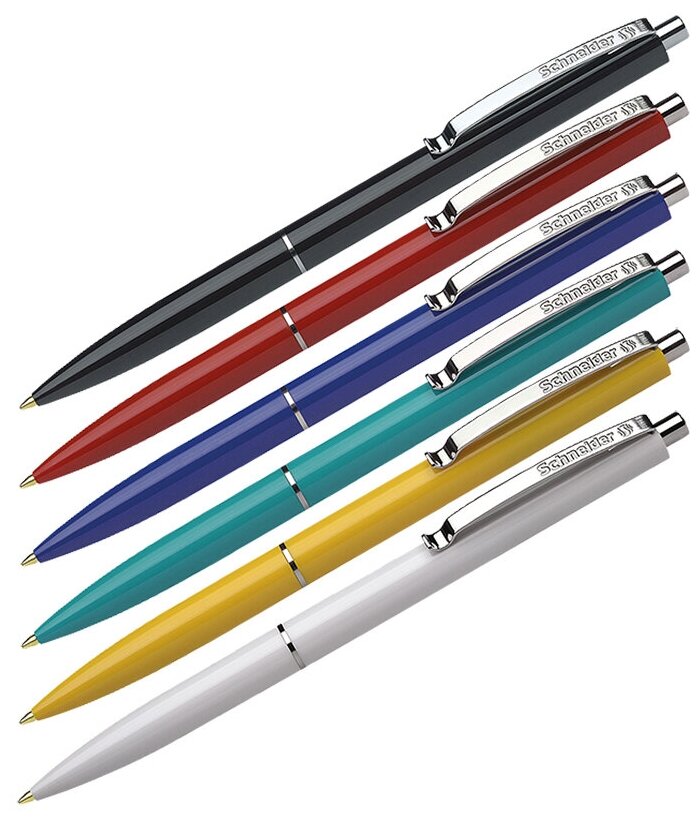 3080 Ручка шариковая автоматическая Schneider "K15" синяя, корпус ассорти, 1,0мм