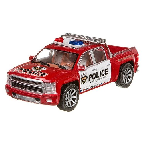 Внедорожник Yako Police (В95597), 28 см, красный машина инерционная yako toys 5 карточек со знаками дорожного движения в88733