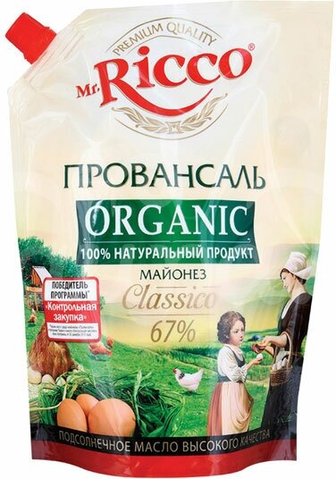 Майонез Mr.Ricco Провансаль Organic 67%