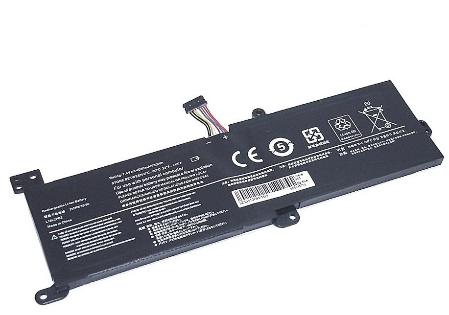 Аккумуляторная батарея для ноутбука Lenovo IdeaPad 320 (L16L2PB2) 7.4V 30Wh OEM черная
