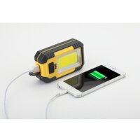 Светодиодный фонарь ручной аккумуляторный магнит крючок powerbank 3 режима