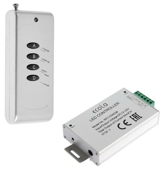  Ecola LED RGB RF controller 15A 180W 12V (360W 24V)   