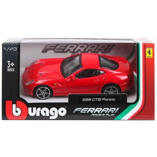 Модель BBurago 1:43 Ferrari 599 GTB Fiorano mjx радиоуправляемая модель ferrari 599 gtb fiorano масштаб 1 10