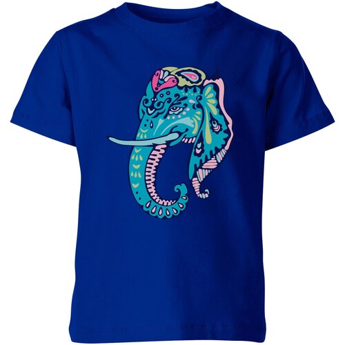 Футболка Us Basic, размер 10, синий детская футболка милый индийский слон 128 синий