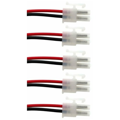 Коннектор / разъем 2-х канальный A-Market 5557-2 с кабелем 15 см (5шт)