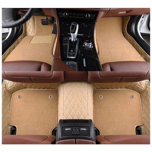 Ковры Porsche Cayenne II 958 10-18г Кожатекстиль новый дизайн Бежевый 700000₽