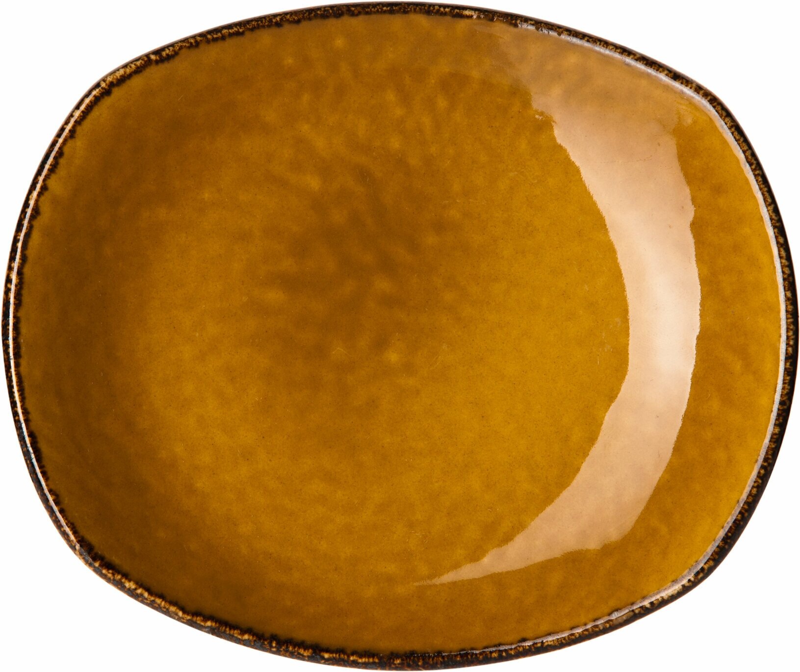 Тарелка Steelite Террамеса мастед мелкая овальная 150х130х20мм, фарфор, светло-коричневый