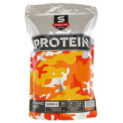 фото Sportline протеин sportline dynamic whey protein, карамель, 1000 г sportline nutrition