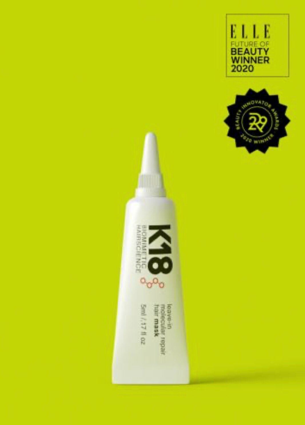 K18 LEAVE- IN MOLECULAR REPAIR HAIR MASK/Несмываемая маска для молекулярного восстановления волос (5 мл)