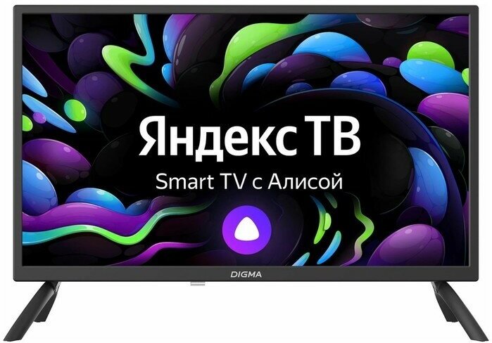 Телевизор Digma DM-LED24SBB31, 24", 1366x768, DVB-T/T2/C/S/S2, HDMI 3, USB 2, Smart TV