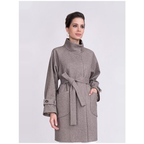 фото Пальто артикул 3-0332/2-0165 размер 44 цвет кофейный electrastyle
