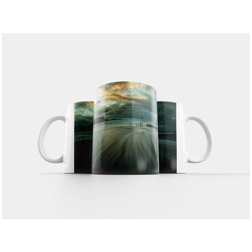 фото Кружка "горы, пейзаж, закат солнца" 320 мл lotsprints