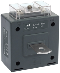Трансформатор тока ТТИ-А 150/5А 5ВА класс 0,5, IEK ITT10-2-05-0150-R (1 шт.)