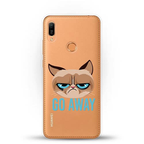 фото Силиконовый чехол grumpy cat на huawei y6 (2019) andy & paul