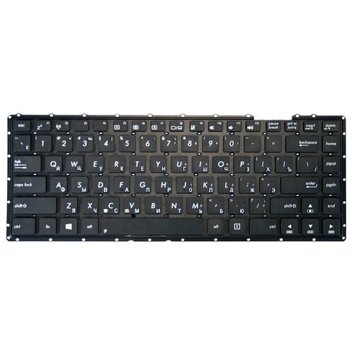 Клавиатура для ноутбука Asus X451 A450 D451 F450 X452 X453 Series Плоский Enter Чёрная без рамки PN AEXJBU00110 790₽